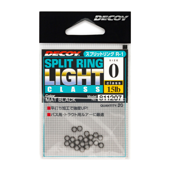 Decoy R-1 Split Ring Light Class Black dans le groupe Hameçons et terminal tackle / Stingers et accessoires stingers / Accessoires stingers l\'adresse Sportfiskeprylar.se (DR10r)