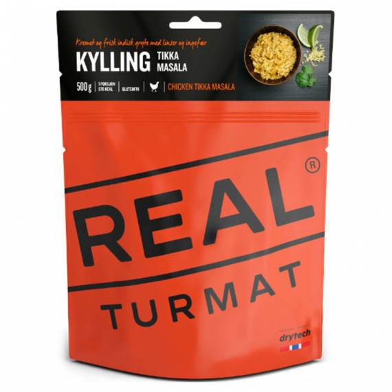 Real Turmat Chicken Tikka Masala dans le groupe Loisirs en plein air / Nourriture camping / Nourriture lyophilisée l\'adresse Sportfiskeprylar.se (DT5283)