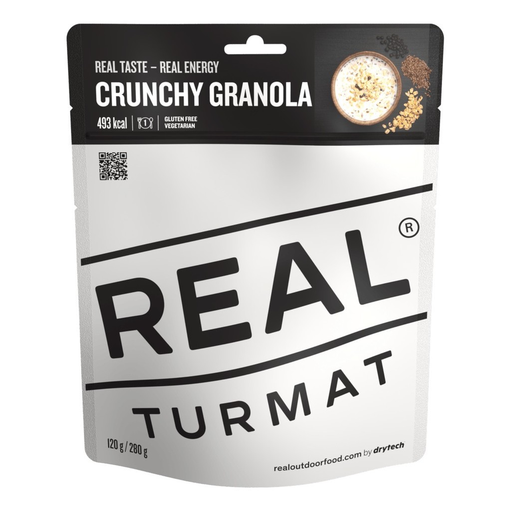 Real Turmat Crunchy Granola dans le groupe Loisirs en plein air / Nourriture camping / Nourriture lyophilisée l\'adresse Sportfiskeprylar.se (DT6054)