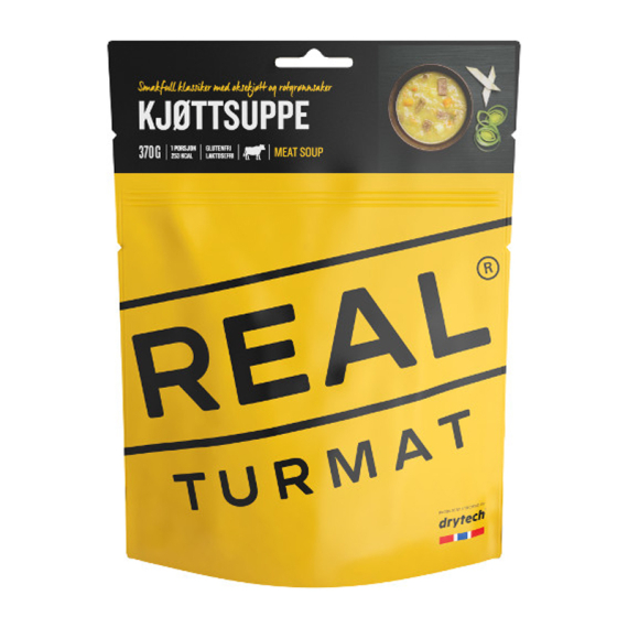 Real Turmat Beef Soup dans le groupe Loisirs en plein air / Nourriture camping / Nourriture lyophilisée l\'adresse Sportfiskeprylar.se (DT6080)