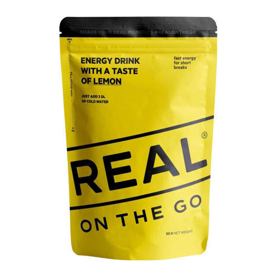Real Turmat Energy Drink - Lemon dans le groupe Loisirs en plein air / Nourriture camping / Boissons l\'adresse Sportfiskeprylar.se (DT9276)