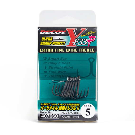 Decoy Treble Y-F33F dans le groupe Hameçons et terminal tackle / Hamecon peche l\'adresse Sportfiskeprylar.se (DTYF33F10r)