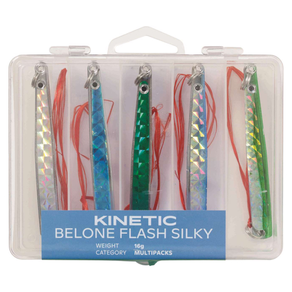 Kinetic Belone Flash Silky (5-pack) dans le groupe Leurre de la peche / Kits leurres / kits leurres truite et arc-en-ciel l\'adresse Sportfiskeprylar.se (E129-012-163r)