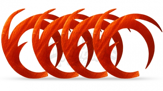 Dragon Tails XL 4-pack, Orange dans le groupe Hameçons et terminal tackle / Fabrication mouche / Matériel fabrication mouche / Tails l\'adresse Sportfiskeprylar.se (F-DT4109)