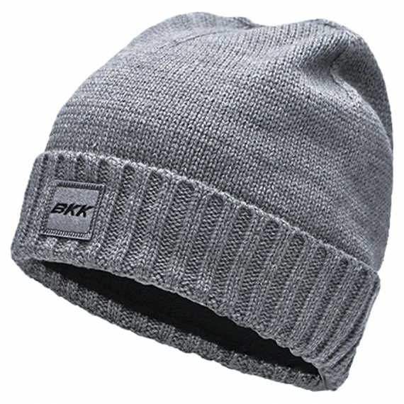 BKK Logo Beanie Grey dans le groupe Habits et chaussures / Chapeau de peche, casquette peche / Bérets et chapeaux l\'adresse Sportfiskeprylar.se (F-HT-2072)