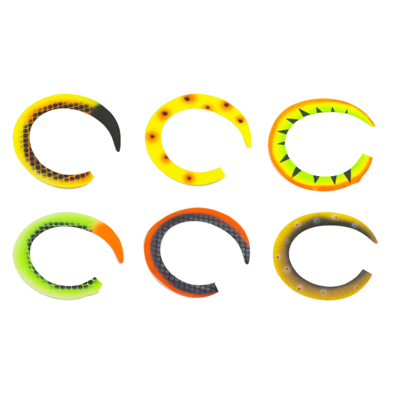 Custom JumboWiggle Tails (Slim) by Backlure dans le groupe Hameçons et terminal tackle / Fabrication mouche / Matériel de montage de mouches / Tails l\'adresse Sportfiskeprylar.se (F-WT2010r)