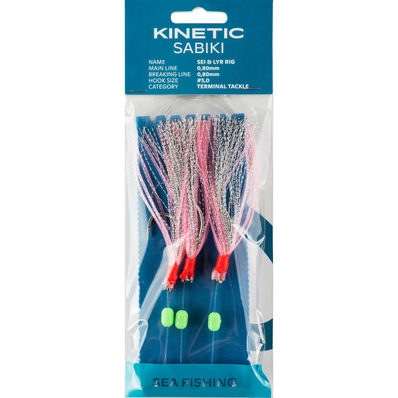 Kinetic Sabiki Sei & Lyr #5/0 Pink dans le groupe Leurre de la peche / Leurre pêche en mer / Flasher rigs et montages mer l\'adresse Sportfiskeprylar.se (F147-012-048)