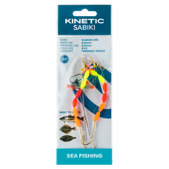 Kinetic Sabiki Scandic #1/0 dans le groupe Leurre de la peche / Leurre pêche en mer / Flasher rigs et montages mer l\'adresse Sportfiskeprylar.se (F172-258-039r)