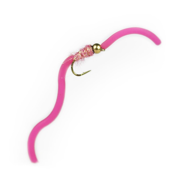 Squirmy Worm Hot Pink BH # 12 dans le groupe Leurre de la peche / Mouches / Nymphes l\'adresse Sportfiskeprylar.se (F30-1060-12)