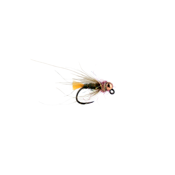 Orange Hot Spot Jig Nymph TB # 12 dans le groupe Leurre de la peche / Mouches / Nymphes l\'adresse Sportfiskeprylar.se (F30-1096-12)