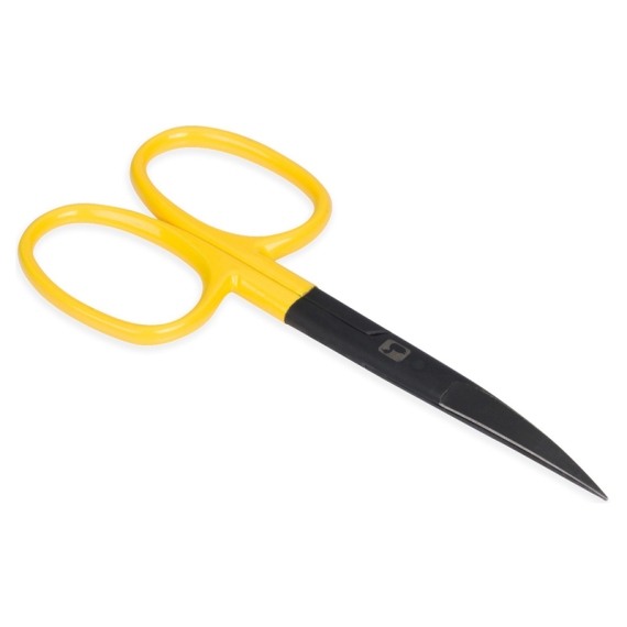 Loon Ergo Curved Hair Scissors - Yellow dans le groupe Accessoires de pêche / Pinces et ciseaux / Ciseaux et coupe-fils l\'adresse Sportfiskeprylar.se (F6960)