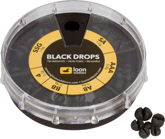 Loon Black/Camo Drop 6 Division Black Drop dans le groupe Hameçons et terminal tackle / plomb de peche / Plombs et splitshots l\'adresse Sportfiskeprylar.se (F7130)