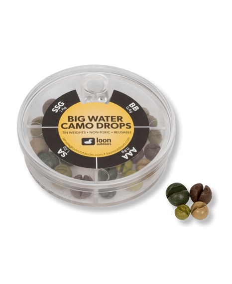 Loon Camo Drop - 4 Division - Camo Big Water dans le groupe Hameçons et terminal tackle / plomb de peche / Plombs et splitshots l\'adresse Sportfiskeprylar.se (F7134)