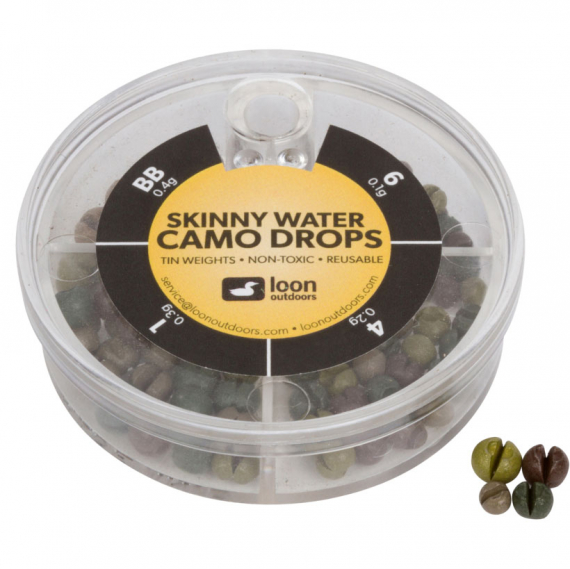 Loon Camo Drop - 4 Division - Skinny Water dans le groupe Hameçons et terminal tackle / plomb de peche / Plombs et splitshots l\'adresse Sportfiskeprylar.se (F7135)