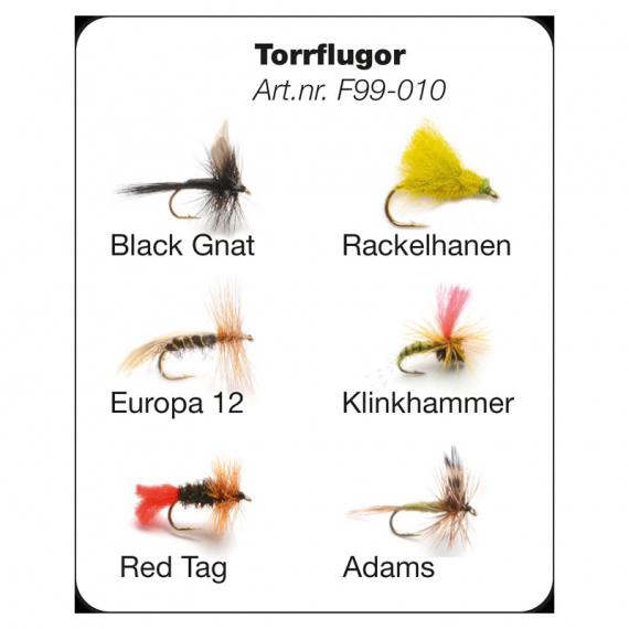 Flugor - Torrflugor dans le groupe Leurres / Mouches l\'adresse Sportfiskeprylar.se (F99-010)