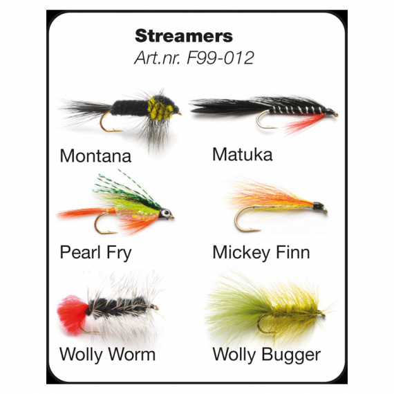 Flugor - Streamers dans le groupe Leurre de la peche / Mouches / Kits mouche l\'adresse Sportfiskeprylar.se (F99-012)