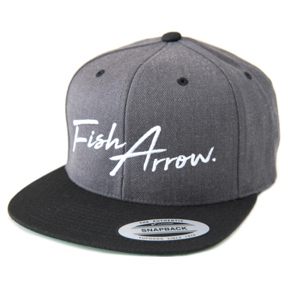 Fish Arrow Flat Cap Dark Hether Grey dans le groupe Habits et chaussures / Chapeau de peche, casquette peche / Casquettes / Casquettes snapback l\'adresse Sportfiskeprylar.se (FA-4573251345436)