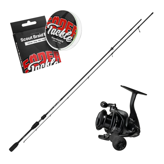 Mikado Bixlite Fast Spin & Pitch Black Combo 7\'3\'\', 4-18g dans le groupe Ensembles de pêche / Ensembles spinning / Ensemble Spinning Perche l\'adresse Sportfiskeprylar.se (FASTSPINPITCHBLACKSET)