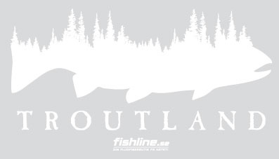 Fishline Troutland sticker dans le groupe Autre / Autocollants l\'adresse Sportfiskeprylar.se (FL-STICK-T-LAND)