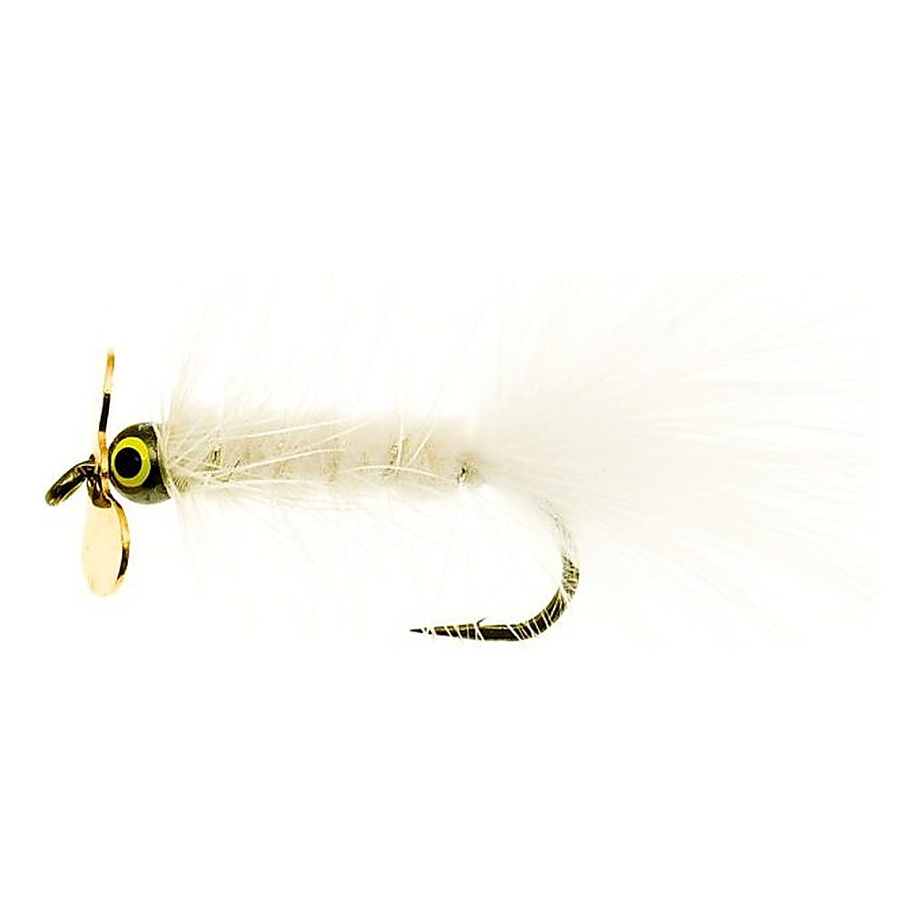 Dog Nobbler Propeller White Kamasan B170 #4 dans le groupe Leurre de la peche / Mouches / Streamers l\'adresse Sportfiskeprylar.se (FL00110)