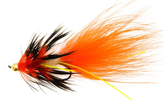 Mega Nobbler Orange/Black TMC 7989 #2 dans le groupe Leurre de la peche / Mouches / Streamers l\'adresse Sportfiskeprylar.se (FL00112)
