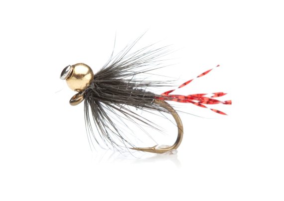 Flash Jig (BH) Black Red Daiichi 1530 #12 dans le groupe Leurre de la peche / Mouches / Nymphes l\'adresse Sportfiskeprylar.se (FL02026)