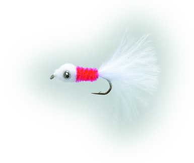 Poppy Nobbler White/Red Daiichi 1710 #8 dans le groupe Leurre de la peche / Mouches / Streamers l\'adresse Sportfiskeprylar.se (FL22004)