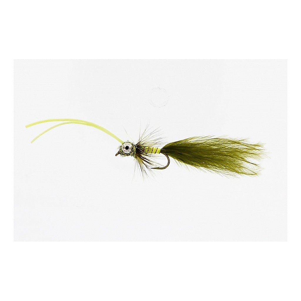 Small Dredger Rubberlegs Olive/Chartreuse dans le groupe Leurre de la peche / Mouches / Streamers l\'adresse Sportfiskeprylar.se (FL22042)