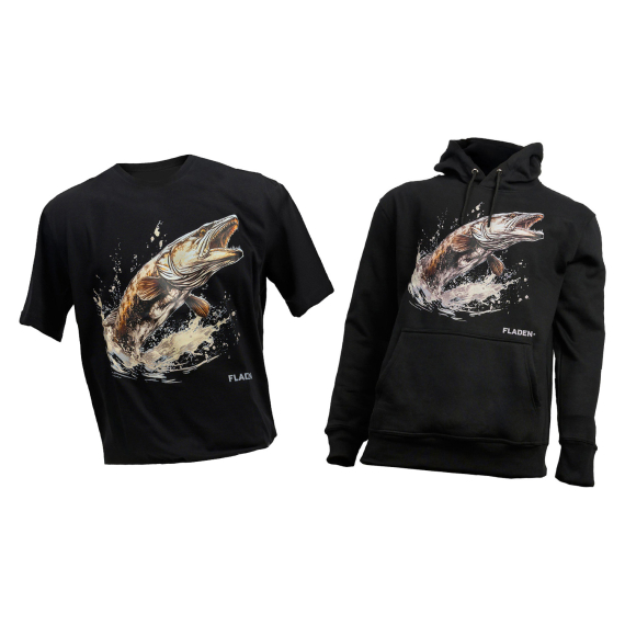 Fladen Pike Hunter T-shirt & Hoodie Bundle dans le groupe Habits et chaussures / Habits / Sweats / Hoodies l\'adresse Sportfiskeprylar.se (FLADENPIKEHUNTERSET)