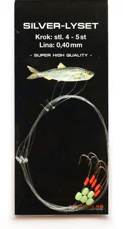 Darts Häckla Silverlyset- 4 dans le groupe Leurre de la peche / Leurre pêche en mer / Flasher rigs et montages mer l\'adresse Sportfiskeprylar.se (G150-004)
