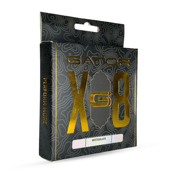 Gator X8 Braided Line White dans le groupe Lignes de pêche / Tresse peche l\'adresse Sportfiskeprylar.se (GBX8-010-130M-Wr)