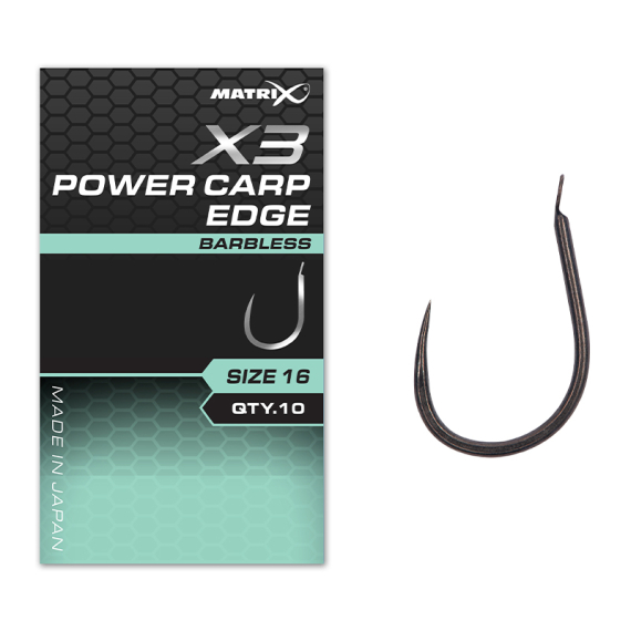 Matrix X3 Power Carp Edge Barbless dans le groupe Hameçons et terminal tackle / Hamecon peche / Hameçons simples l\'adresse Sportfiskeprylar.se (GHK174r)