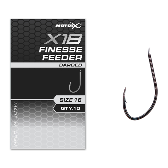 Matrix X1B Finesse Feeder Barbed dans le groupe Hameçons et terminal tackle / Hamecon peche / Hameçons simples l\'adresse Sportfiskeprylar.se (GHK200r)