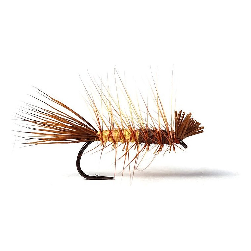 Super Dyret Brown/Yellow dans le groupe Leurre de la peche / Mouches / Mouches sèches l\'adresse Sportfiskeprylar.se (GL49651r)
