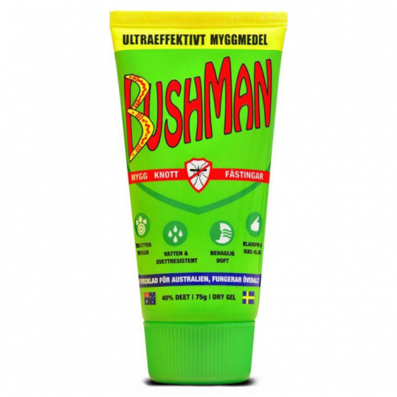 Bushman Mosquito Repellent Dry Gel dans le groupe Loisirs en plein air / Protection anti-moustique et anti-moustique / Protection anti-moustique l\'adresse Sportfiskeprylar.se (GNA75)