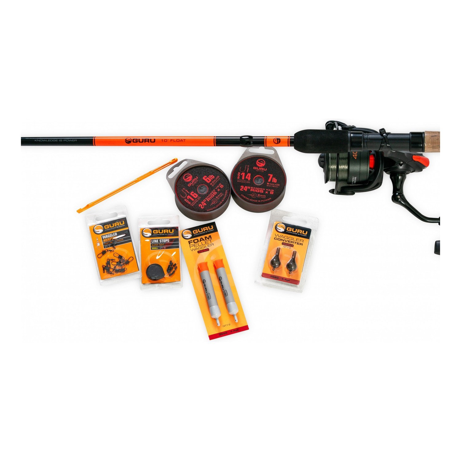 Guru Tackle - 10\' Float Rod & Reel Combo dans le groupe Ensembles de pêche / Ensembles carpe l\'adresse Sportfiskeprylar.se (GRD271)