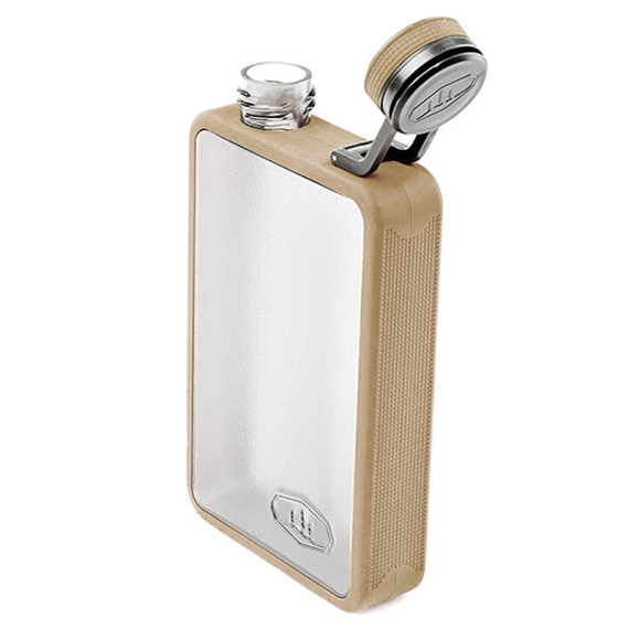 GSI Outdoors Boulder Flask 6 Oz Sand dans le groupe Loisirs en plein air / Cuisines camping et ustensiles / Gourdes l\'adresse Sportfiskeprylar.se (GSI79343)