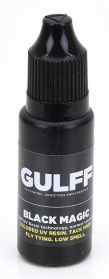 Gulff Black Magic 15ml dans le groupe Outils et accessoires / Super Glue & Epoxy / Colle UV l\'adresse Sportfiskeprylar.se (GU15BLK)