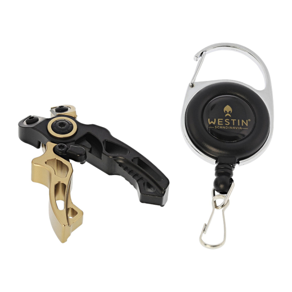 Westin Micro Line Cutter + Pin On Reel (Incl, Spare Blades) S 2,5\'\'/6,3cm Black Sand dans le groupe Accessoires de pêche / Pinces et ciseaux / Ciseaux et coupe-fils l\'adresse Sportfiskeprylar.se (H024-S-627)