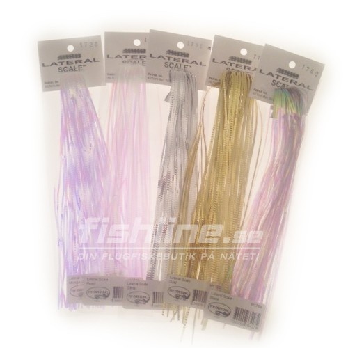 Lateral Scale - Pearl Black dans le groupe Hameçons et terminal tackle / Fabrication mouche / Matériel de montage de mouches / Flash et syntétiques l\'adresse Sportfiskeprylar.se (H1760)