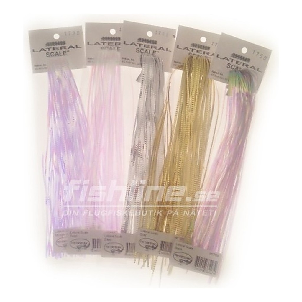 Lateral Scale - Pearl Black dans le groupe Hameçons et terminal tackle / Fabrication mouche / Matériel de montage de mouches / Flash et syntétiques l\'adresse Sportfiskeprylar.se (H1760)