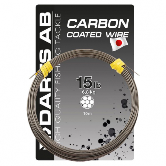 Darts Carbon Coated Wire dans le groupe Hameçons et terminal tackle / Leaders et Bas de ligne / Bas de ligne / Câble l\'adresse Sportfiskeprylar.se (H511-60r)
