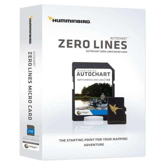 Humminbird AutoChart ZeroLine, SD kort dans le groupe Électronique marine et bateau / Cartes l\'adresse Sportfiskeprylar.se (H600033-1M)