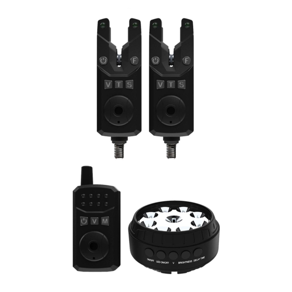 Sonik SKS2 Alarm Set 2+1 + Bivvy Lamp dans le groupe Accessoires de pêche / Détecteurs de touches et indicateurs / Detecteur de touche peche l\'adresse Sportfiskeprylar.se (HC0082)