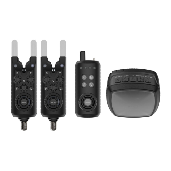 Sonik Gizmo2 Alarm Set 2+1 + Bivvy Lamp dans le groupe Accessoires de pêche / Détecteurs de touches et indicateurs / Detecteur de touche peche l\'adresse Sportfiskeprylar.se (HC0087)