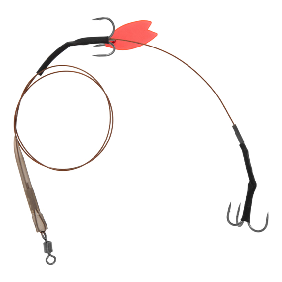 Mikado Steel Leader Twin Treble Deadbait Trace dans le groupe Hameçons et terminal tackle / Montages préfaits / Traces carnassiers l\'adresse Sportfiskeprylar.se (HDD-1-04r)