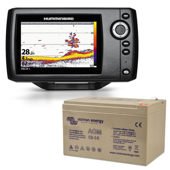 Humminbird Helix 5 Victron 14Ah Battery Combo dans le groupe Électronique marine et bateau / Sondeur et GPS / Echosondeur, sondeur peche l\'adresse Sportfiskeprylar.se (HELIX5BATTERYSET)