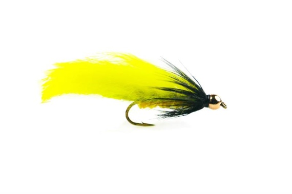 Zonker Yellow/Black Streamer size 8 dans le groupe Leurres / Mouches / Streamers l\'adresse Sportfiskeprylar.se (HF0213-8)