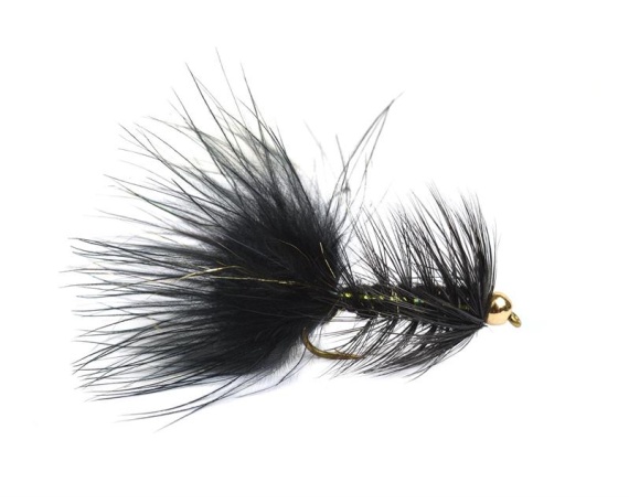Wolly Bugger Gold Head Black size 8 dans le groupe Leurre de la peche / Mouches / Streamers l\'adresse Sportfiskeprylar.se (HF1230-8)