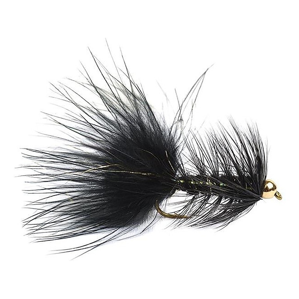 Wolly Bugger Gold Head Black size 8 dans le groupe Leurre de la peche / Mouches / Streamers l\'adresse Sportfiskeprylar.se (HF1230-8)